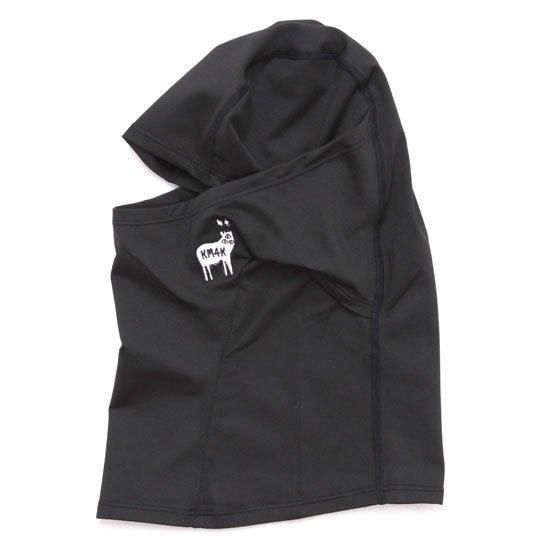 KM4K カモシカ】BALACLAVA (ブラック)(内側薄手フリースの