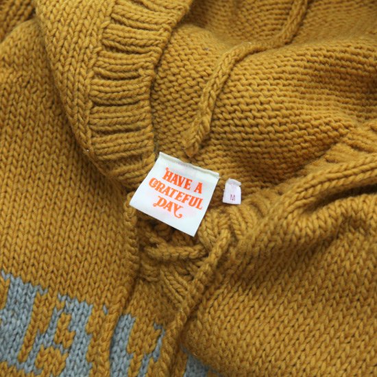 HAVE A GRATEFUL DAY ハブアグレイトフルデイ｜WOOL KNIT HOODIE ...