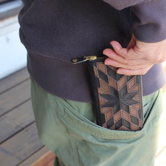 Nasngwam ナスングワム｜ZIP LONESTAR WALLET (マルチ)(パッチ