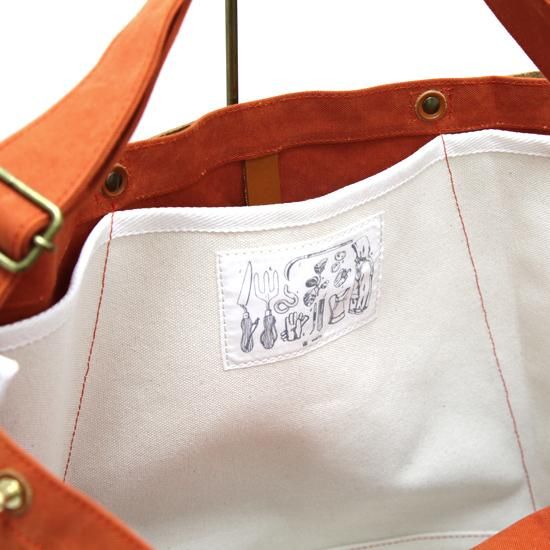 【オレンジ 新品未開封】wind and sea Roll Top BAG 高級帆布【富士金梅】A4トートバッグ【鎌倉ハンズクラフト
