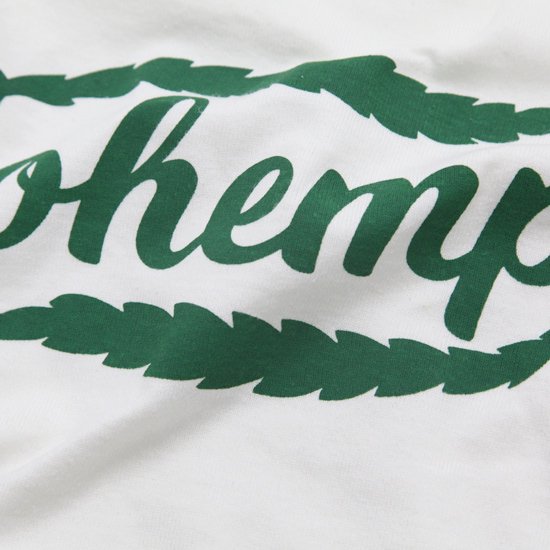 GOHEMP ゴーヘンプ｜LEAF LOGO L/SL TEE (ナチュラル)(やや厚手のTシャツ生地 ロンT)