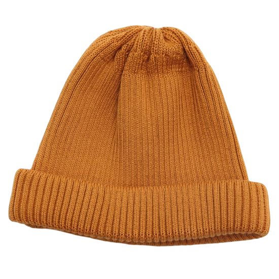 ROTOTO ロトト｜COTTON ROLL UP BEANIE (イエロー)(コットンニット