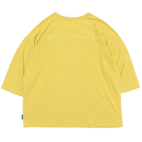 GOHEMP ゴーヘンプ｜WIDE FOOTBALL TEE (レモンファズ)(ワイドフットボール 七分袖Tシャツ)の2枚目の画像
