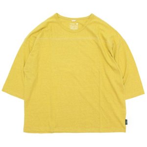 GOHEMP ゴーヘンプ｜WIDE FOOTBALL TEE (レモンファズ)(ワイドフットボール 七分袖Tシャツ)
