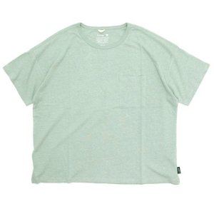 GOHEMP ゴーヘンプ｜WIDE PK TEE (ペールグリーン)(ワイドポケットTシャツ)