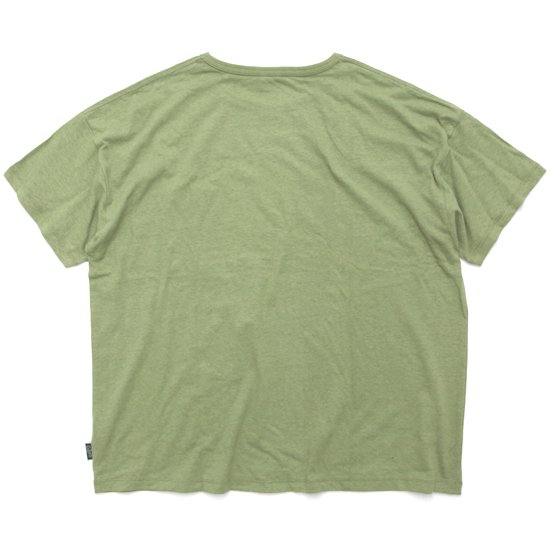 GOHEMP ゴーヘンプ｜WIDE PK TEE (グリーンティー)(ワイドポケットTシャツ)の2枚目の画像