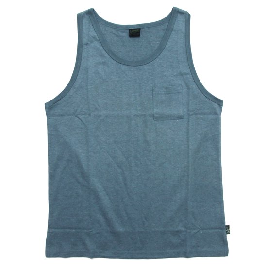 GOHEMP ゴーヘンプ｜10oz JERSEY SLIT PK TANK TOP (ティール)(やや厚手のポケット タンクトップ)