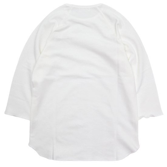 SPINNER BAIT スピナーベイト｜ミニ裏毛 ラグラン七分袖 (ホワイト)(七分袖Tシャツ)の2枚目の画像