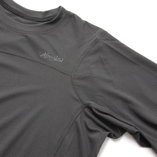 【Afterglow アフターグロー】PD TECHNICAL L/S T-SHIRTS パワードライ テクニカルロングスリーブディシャツ  (長袖化繊)(ポーラテックパワードライ)