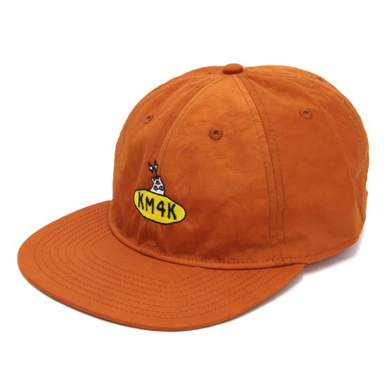 KM4K カモシカ】NYLON CAP (オレンジ)(ナイロンキャップ)