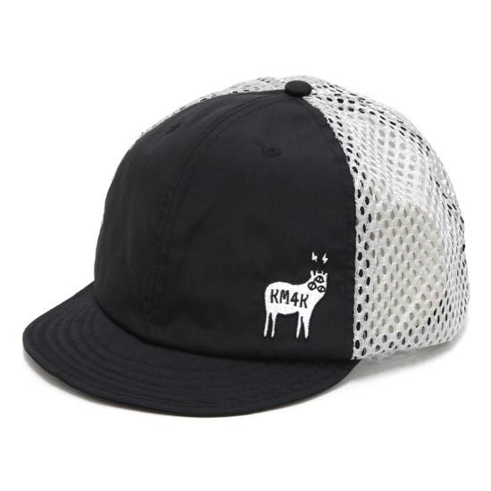 【KM4K カモシカ】TRAIL CAP 4 (BLACK)(涼しいメッシュトレイルキャップ)