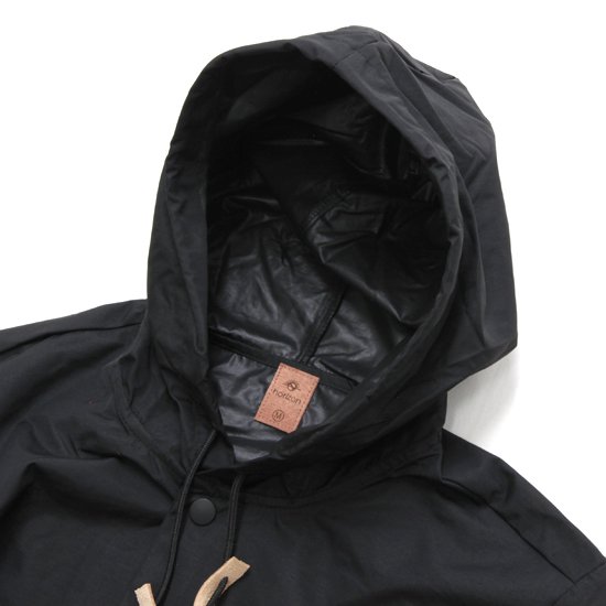 【horizon ホライズン】H.S.C.S Hooded Coach Jacket (ブラック)(フード付き コーチジャケット)