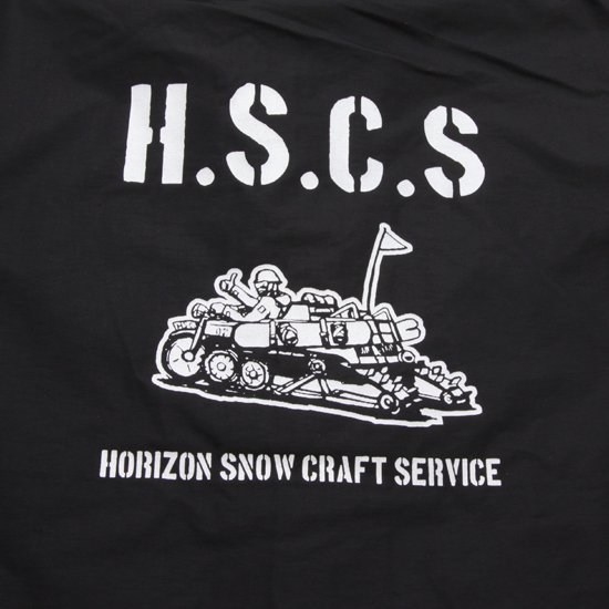【horizon ホライズン】H.S.C.S Hooded Coach Jacket (ブラック)(フード付き コーチジャケット)