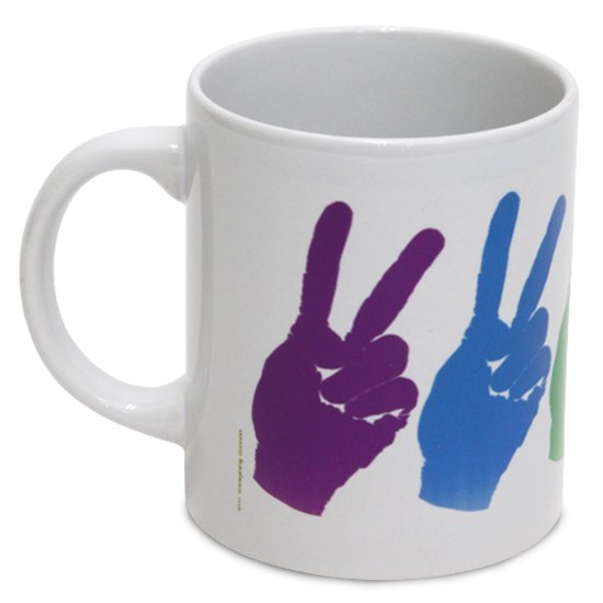 【horizon ホライズン】PEACE Ceramic Mug (マグカップ)の2枚目の画像