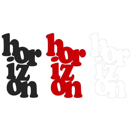 horizon ۥ饤Die Cut Sticker (åȥƥå)
