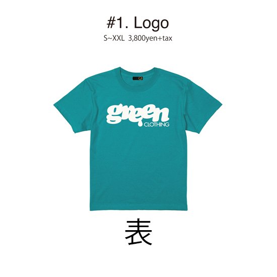 【GREEN CLOTHING グリーンクロージング】(予約商品 7月末ごろ入荷予定) 2023 #1  Logo (ロゴ)(プリントTシャツ)の2枚目の画像