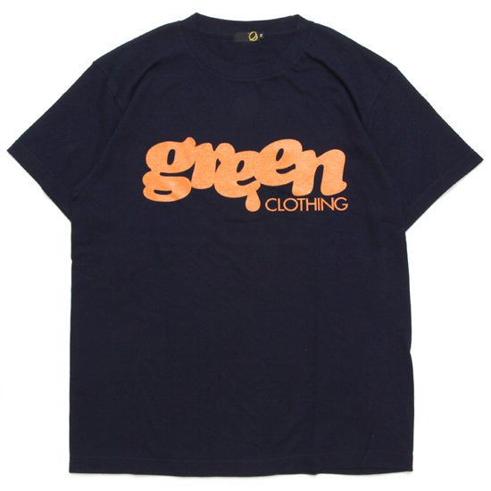 【GREEN CLOTHING グリーンクロージング】2023 #1 Logo (ネイビー)(ロゴプリントTシャツ)