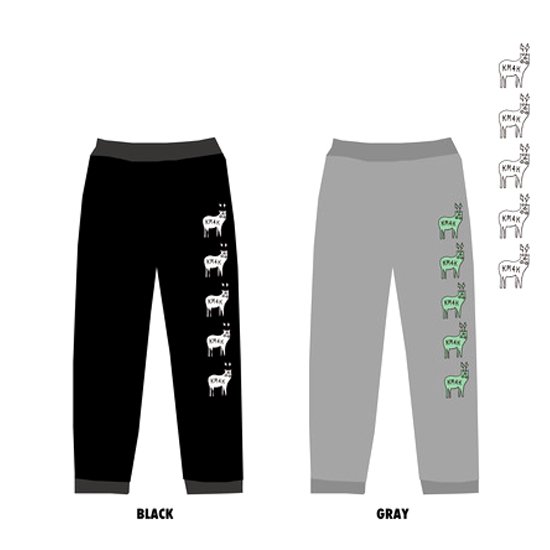 【ご予約商品 KM4K カモシカ】EASY SWEAT PANTS (イージースウェットパンツ)【11月前後の入荷予定】の2枚目の画像