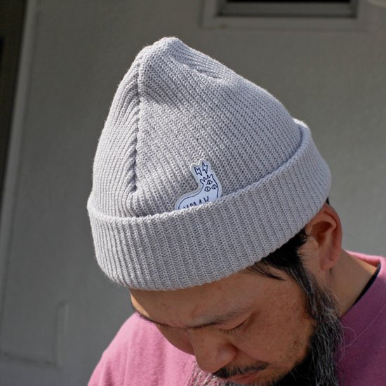 【KM4K カモシカ】BEANIE (マスタード)(ビーニー ニットキャップ)