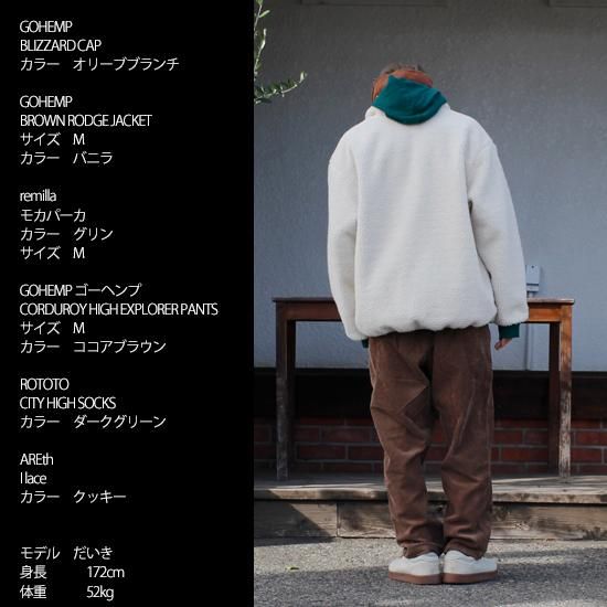 GOHEMP ゴーヘンプ｜BROWN LODGE JACKET (クワイエットグレイ