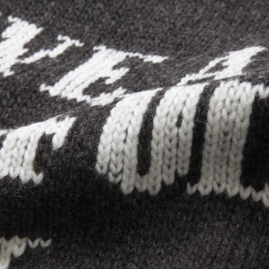 HAVE A GRATEFUL DAY ハブアグレイトフルデイ｜WOOL KNIT CREW (ダーク