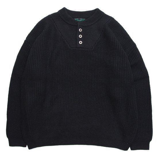 Nasngwam ナスングワム｜LUMBER KNIT (ブラック)(バルキーニット)