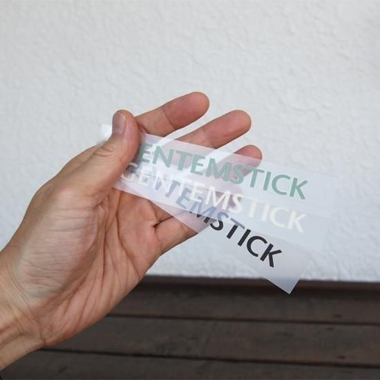 【GENTEMSTICK ゲンテンスティック】LOGO DIE CUT STICKER 120mm (カッティングステッカー)の2枚目の画像