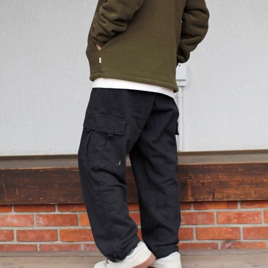 Phatee ファッティー｜HEMP SWEAT CARGO PANTS (オリーブ