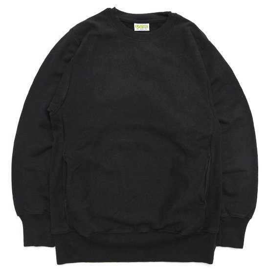 Phatee ファッティー｜HEMP SWEAT CREW (ブラック)(スウェットクルー