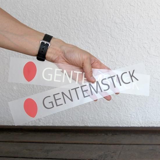 【GENTEMSTICK ゲンテンスティック】NEW LOGO DIE CUT STICKER 315mm (カッティングステッカー)の2枚目の画像