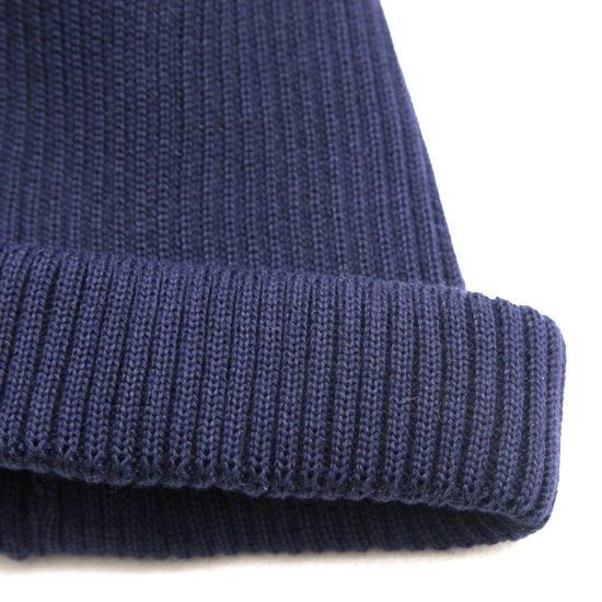 ROTOTO ロトト｜COTTON ROLL UP BEANIE (ネイビー)(コットン
