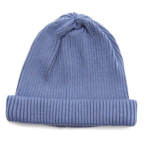 ROTOTO ロトト｜COTTON ROLL UP BEANIE (ライトブルー)(コットン