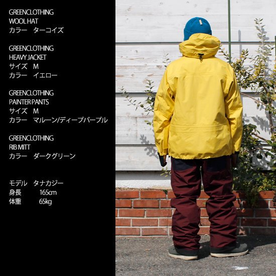 【24-25予約商品】GREEN CLOTHING グリーンクロージング｜HEAVY JACKET  (ヘビージャケット)【2024年11月頃から順次入荷予定】