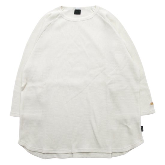 GOHEMP ゴーヘンプ｜WAFFLE WIDE BASEBALL TEE (ナチュラル)(ワッフル