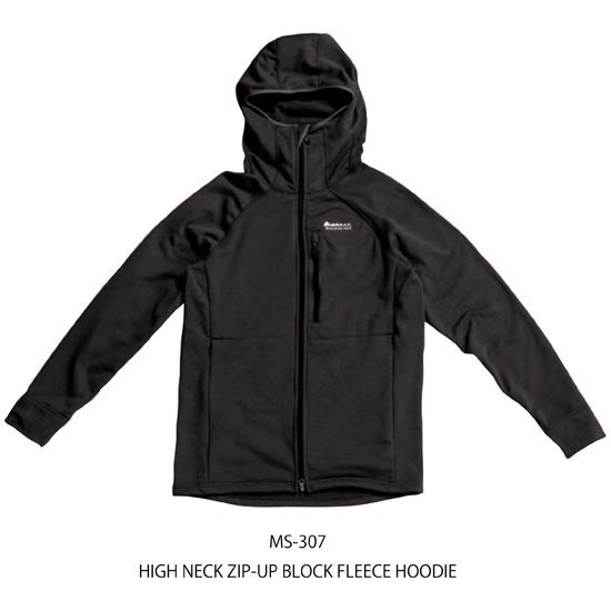 24-25ͽʡMountainSurf ޥƥ󥵡աHIGH NECK ZIP-UP BLOCK FLEECE HOODIE(ߥåɥ쥤䡼)2024ǯ12 ͽ