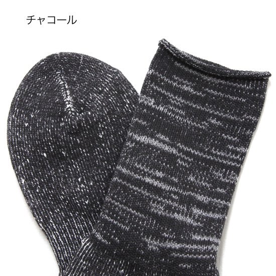 ROTOTO ロトト｜和紙 PILE CREW SOCKS 24 (和紙で作られたクルーソックス)