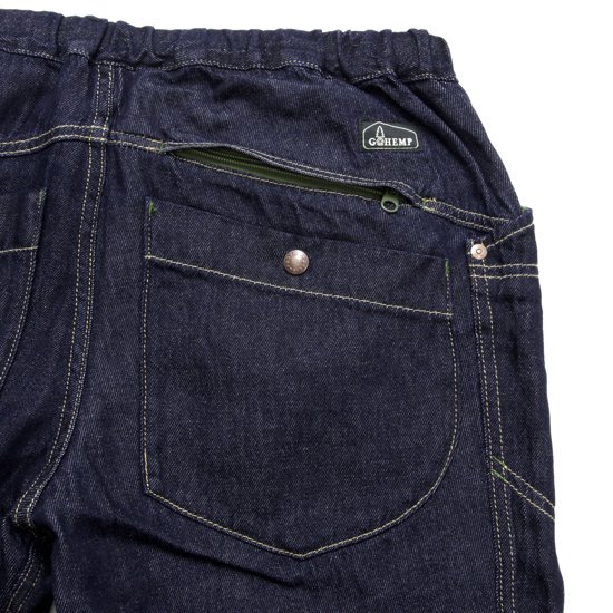 GOHEMP ゴーヘンプ｜9oz DENIM TRAVELER EASY SHORTS (ワンウォッシュ)(デニムショーツ)