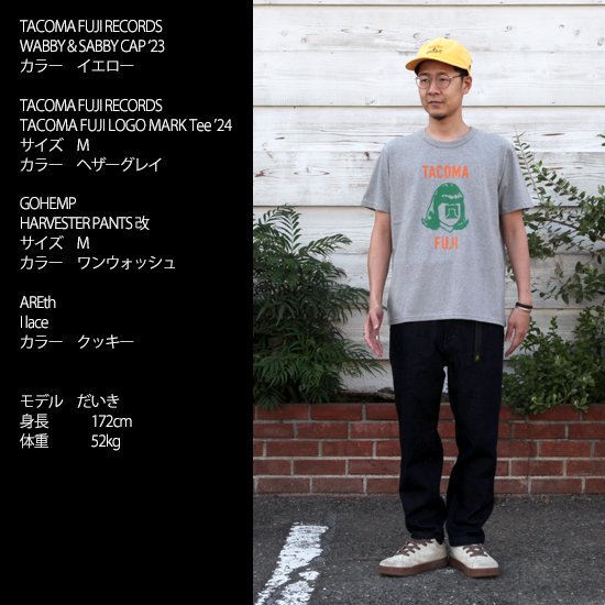TACOMA FUJI RECORDS タコマフジレコード｜TACOMA FUJI LOGO MARK Tee ’24  (ヘザーグレイ)(プリントTシャツ)