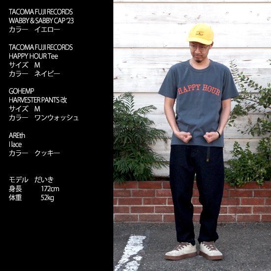 TACOMA FUJI RECORDS タコマフジレコード｜HAPPY HOUR Tee (ネイビー)(プリントTシャツ)