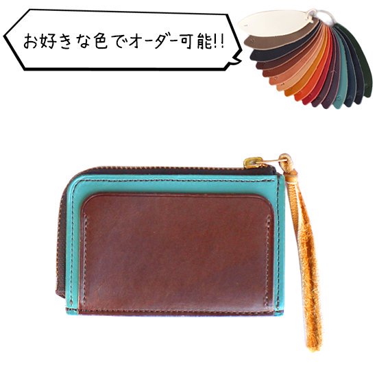 KUBIKI LEATHER ӥ쥶ڼL-ZIPLINE MINI WALLET (ߥ˥å)