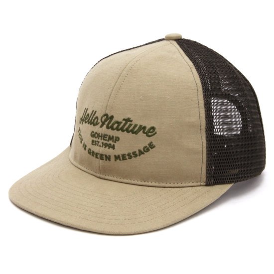 GOHEMP إסGREEN MESSAGE MESH CAP ()(å奭å)