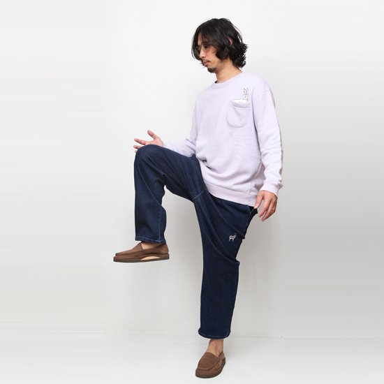 【KM4K カモシカ】EASY DENIM HIKE PANTS (デニム) (超ストレッチデニム イージーパンツ)