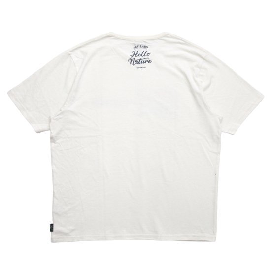 GOHEMP ゴーヘンプ｜DOUBLE RAINBOW WIDE FITS TEE (ナチュラル)(ワイドプリントTシャツ)