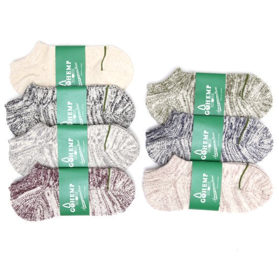 GO HEMP إסORGANIC COTTON HEMP PILE ANKLE SOCKS (󥯥륽å)