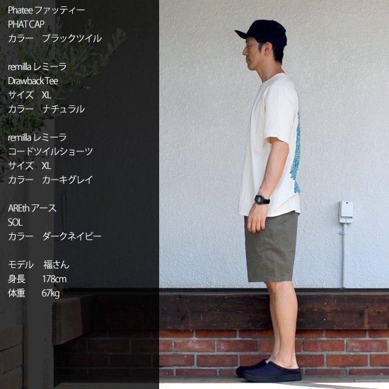 remilla レミーラ｜コードツイルショーツ (ダークネイビー)(膝丈