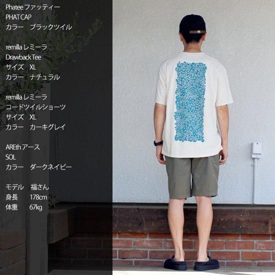 remilla レミーラ｜Drawback Tee (ブラック)(背面プリントTシャツ)