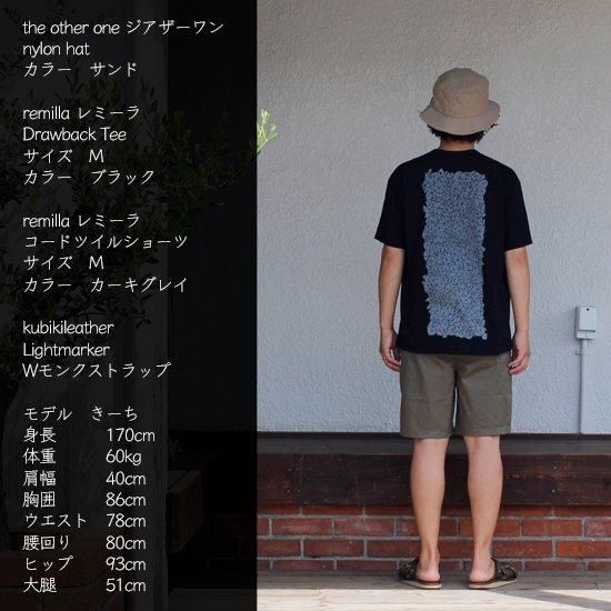 remilla レミーラ｜Drawback Tee (ライトブルー)(背面プリントT