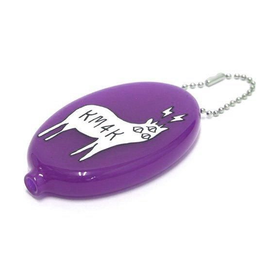 KM4K カモシカ】RUBBER COIN CASE (パープル)(ラバーコインケース)