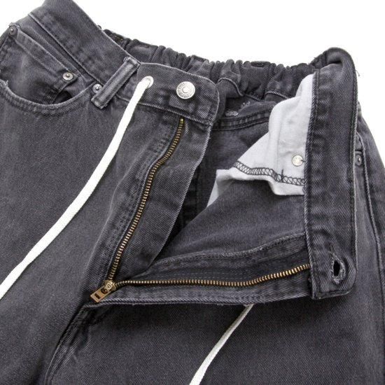 Nasngwam ナスングワム｜SASHIKO EASY DENIM PANTS (ブラック L