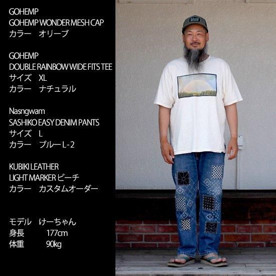 Nasngwam ナスングワム｜SASHIKO EASY DENIM PANTS (ブルー M-2